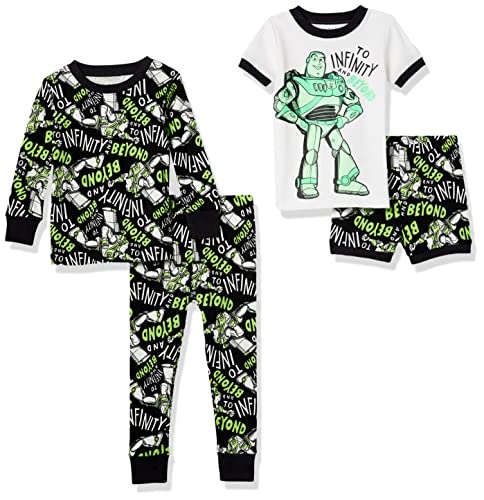 Amazon Essentials Disney | Marvel | Star Wars | Frozen Lot de Pyjamas en Coton, Coupe Ajustée (Déjà Spotted Zebra) Garçon, Noir/Blanc/Vert, Star Wars Icons, L (10) von Amazon Essentials