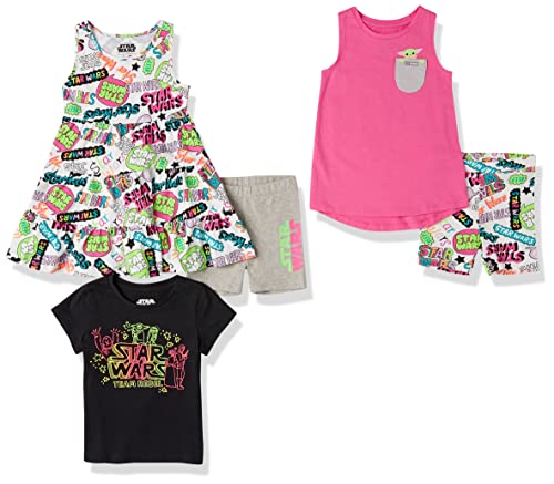 Amazon Essentials Disney | Marvel | Star Wars | Frozen | Princess Mädchen Outfit-Sets zum Kombinieren, 5er-Pack, Star Wars Rebel, 3 Jahre von Amazon Essentials