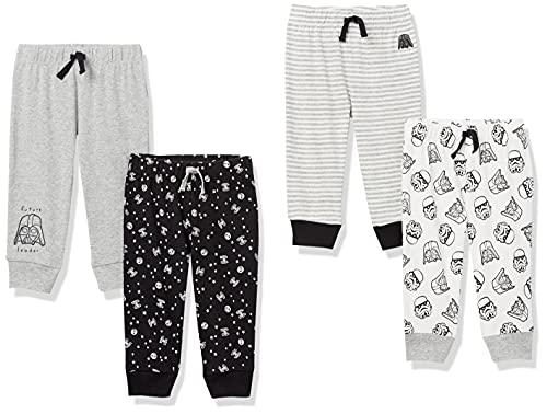 Amazon Essentials Disney | Marvel | Star Wars Baby Jungen Hose, 4er-Pack, Star Wars Tiny Trooper, 0-3 Monate von Amazon Essentials