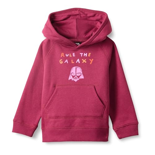 Amazon Essentials Disney | Marvel | Star Wars | Frozen | Princess Mädchen Fleece-Kapuzenpulli, Star Wars Rule The Galaxy, 6-7 Jahre von Amazon Essentials