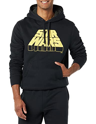 Amazon Essentials Disney | Marvel | Star Wars Herren Kapuzenpulli mit Sherpa-Futter, Star Wars Logo, M von Amazon Essentials