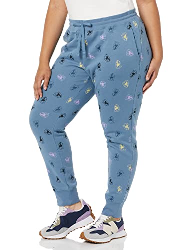 Amazon Essentials Disney | Marvel | Star Wars Damen Jogginghose aus French-Terry-Fleece, Marvel Black Panther, L von Amazon Essentials