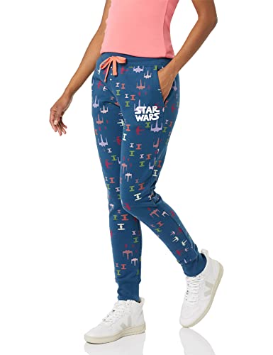 Amazon Essentials Disney | Marvel | Star Wars Damen Jogginghose aus French-Terry-Fleece, Star Wars Schiffe, S von Amazon Essentials