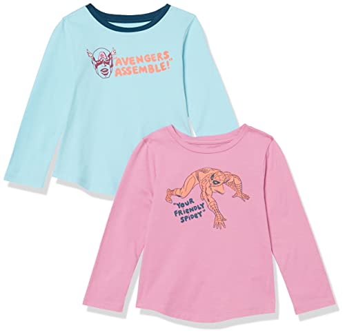 Amazon Essentials Disney | Marvel | Star Wars | Frozen | Princess Mädchen Langärmelige T-Shirts, 2er-Pack, Marvel Assemble, 8 Jahre Amazon Essentials Disney | Marvel | Star Wars | Frozen | Princess Mädchen Langärmelige T-Shirts, 2er-Pack, Marvel Assemble, 8 Jahre von Amazon Essentials