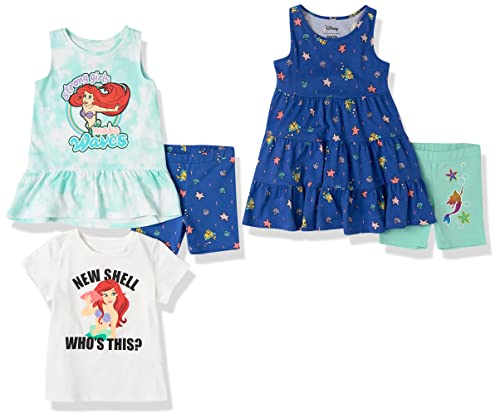 Amazon Essentials Disney | Marvel | Star Wars | Frozen | Princess Mädchen Outfit-Sets zum Kombinieren, 5er-Pack, Meerjungfrau, 2 Jahre von Amazon Essentials