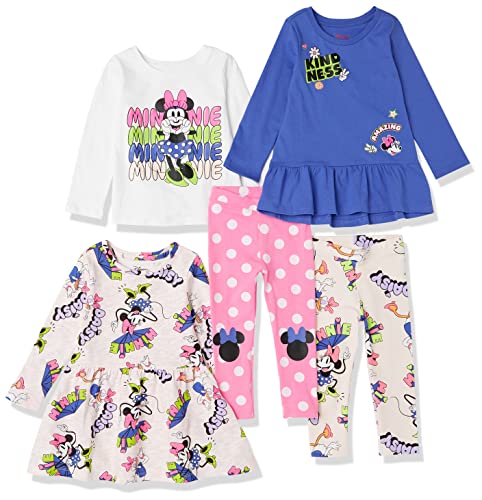 Amazon Essentials Disney | Marvel | Star Wars | Frozen | Princess Mädchen Outfit-Sets zum Kombinieren, 5er-Pack, Minnie and Daisy, 9 Jahre von Amazon Essentials