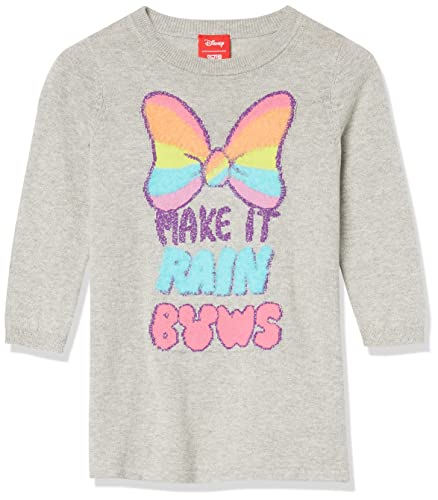 Amazon Essentials Disney | Marvel | Star Wars | Frozen | Princess Mädchen Sweatshirt-Kleider (Früher Spotted Zebra), Minnie/Regenbogen, 11-12 Jahre von Amazon Essentials