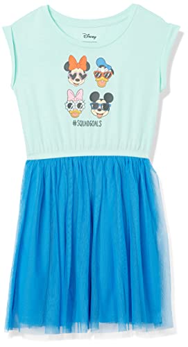 Amazon Essentials Disney | Marvel | Star Wars | Frozen | Princess Mädchen Kurzärmlige Tutu-Strickkleider (zuvor Spotted Zebra), Minnie Squad, 5 Jahre von Amazon Essentials