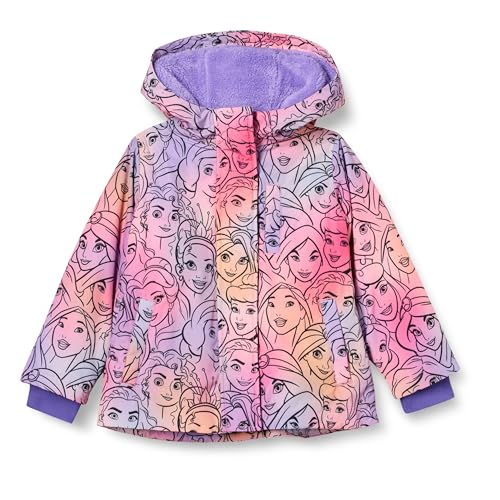 Amazon Essentials Disney | Marvel | Star Wars | Frozen | Princess Mädchen Warme Puffermäntel (Früher Spotted Zebra), Prinzessin/Schatteneffekt, 4 Jahre von Amazon Essentials
