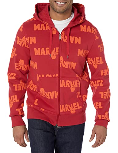 Amazon Essentials Disney | Marvel | Star Wars Herren Fleece-Kapuzenpulli mit durchgehendem Reißverschluss (erhältlich in Big & Tall), Marvel Multi Peace, M Amazon Essentials Disney | Marvel | Star Wars Herren Fleece-Kapuzenpulli mit durchgehendem Reißverschluss (erhältlich in Big & Tall), Marvel Multi Peace, M von Amazon Essentials