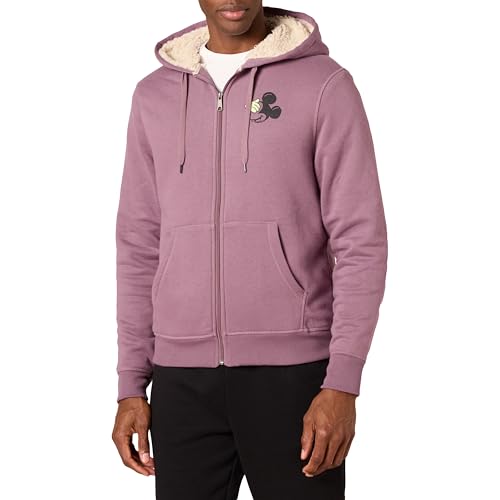 Amazon Essentials Disney | Marvel | Star Wars Herren Kapuzen-Sweatshirt mit Sherpa-Futter und durchgehendem Reißverschluss, Mickey, XXL von Amazon Essentials