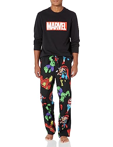 Amazon Essentials Disney | Marvel | Star Wars Herren Schlafanzug-Schlaf-Sets Flanell, Marvel Avengers - Mens Flannel, XXL von Amazon Essentials