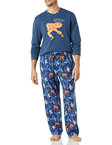 Amazon Essentials Disney | Marvel | Star Wars Herren Schlafanzug-Schlaf-Sets Flanell, Marvel Captain America - Mens, S von Amazon Essentials