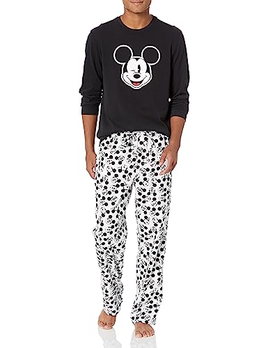 Amazon Essentials Disney | Marvel | Star Wars Herren Schlafanzug-Schlaf-Sets Flanell, Mickey Moods - Mens Flannel, L von Amazon Essentials
