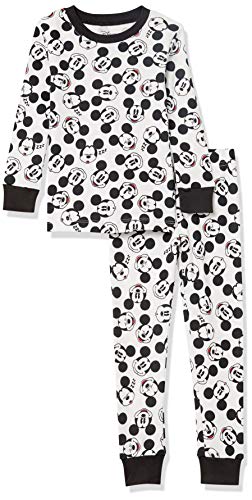 Amazon Essentials Disney | Marvel | Star Wars Jungen Eng anliegende Baumwoll-Schlafanzüge, Mickey Vibes, 6-7 Jahre von Amazon Essentials