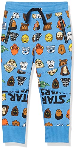 Amazon Essentials Disney | Marvel | Star Wars Jungen Fleece-Jogginghose mit Reißverschlusstasche (Früher Spotted Zebra), Star Wars Hello Friend, 11-12 Jahre von Amazon Essentials