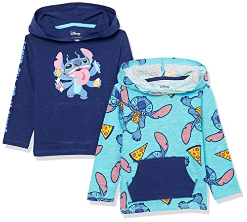 Amazon Essentials Disney | Marvel | Star Wars Jungen Leichte, Langärmelige T-Shirts mit Kapuze, 2er-Pack, Slogan Aufdruck 1, 11-12 Jahre von Amazon Essentials