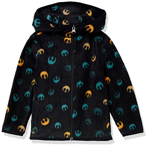 Amazon Essentials Disney | Marvel | Star Wars Jungen Polar-Fleecejacke mit durchgehendem Reißverschluss und Kapuze, Star Wars Rebel, 3 Jahre von Amazon Essentials