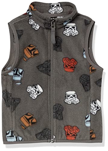 Amazon Essentials Disney | Marvel | Star Wars Jungen Polarfleece-Westen, Star Wars Vader, 4 Jahre von Amazon Essentials