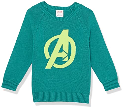 Amazon Essentials Disney | Marvel | Star Wars Jungen Pullover mit Rundhalsausschnitt, Avengers Logo - Boys, 4 Jahre von Amazon Essentials