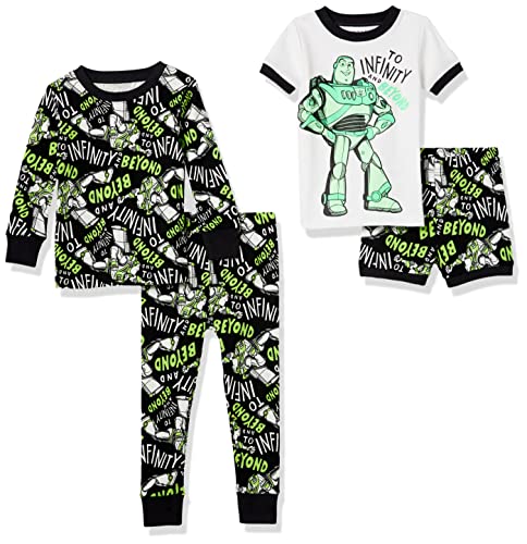 Amazon Essentials Disney | Marvel | Star Wars Jungen Pyjama-Set (Früher Spotted Zebra), 2er-Pack, Blanc/Noir, 2 Jahre von Amazon Essentials