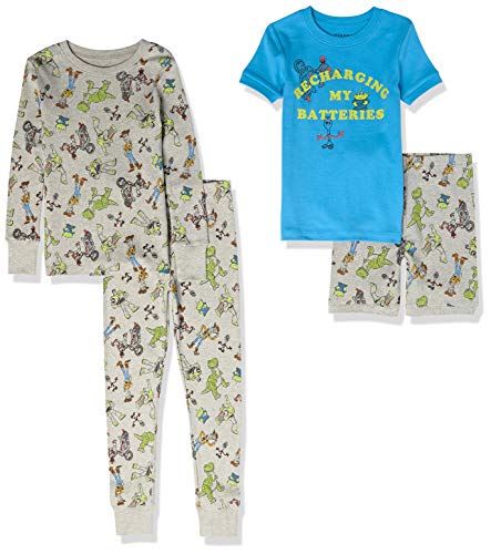 Amazon Essentials Disney | Marvel | Star Wars Jungen Pyjama-Set (Früher Spotted Zebra), 2er-Pack, Blau/Grau Toy Story Freunde, 2 Jahre von Amazon Essentials