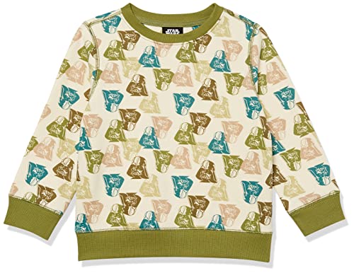 Amazon Essentials Disney | Marvel | Star Wars Jungen Sweatshirts aus Fleece mit Rundhalsausschnitt, Star Wars Vader Aufdruck, 5 Jahre von Amazon Essentials