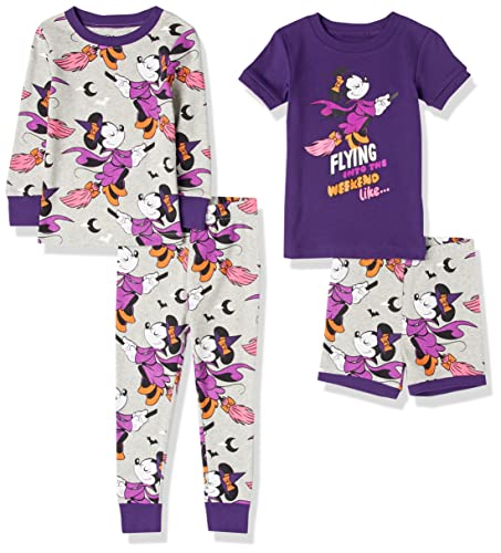 Amazon Essentials Disney | Marvel | Star Wars Mädchen Pyjama-Set, 4-Teilig (Zuvor Spotted Zebra), Minnie/Halloween, 2 Jahre von Amazon Essentials