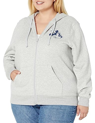 Amazon Essentials Disney | Marvel | Star Wars | Princess Damen Fleece-Kapuzenpulli mit durchgehendem Reißverschluss (in Übergröße erhältlich), Minnie Hat, 4XL Große Größen von Amazon Essentials