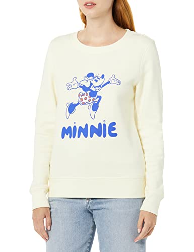 Amazon Essentials Disney | Marvel | Star Wars | Princess Damen Fleece-Sweatshirts mit Rundhalsausschnitt, Minnie Joy, L von Amazon Essentials