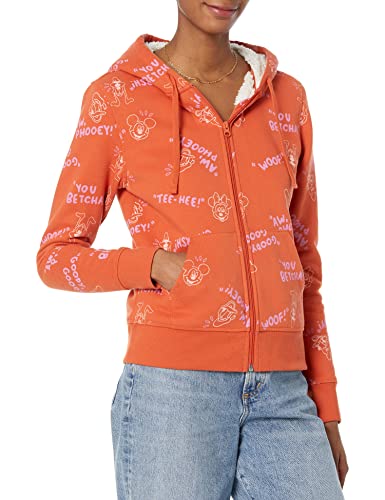 Amazon Essentials Disney | Marvel | Star Wars | Princess Damen Hoodies mit Sherpa-Fleece-Futter und durchgehendem Reißverschluss, Mickey und Freunde, XS von Amazon Essentials