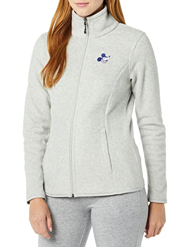 Amazon Essentials Disney | Marvel | Star Wars | Princess Damen Polarfleece-Jacke mit durchgehendem Reißverschluss und Stehkragen, Happy Mickey, S von Amazon Essentials