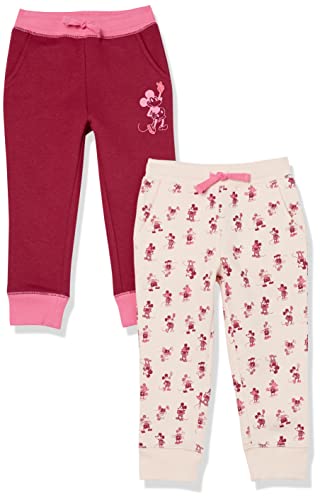 Amazon Essentials Disney | Marvel | Star Wars | Princess Mädchen Fleece-Jogginghose, 2er-Pack, Mickey Peace, 11-12 Jahre von Amazon Essentials