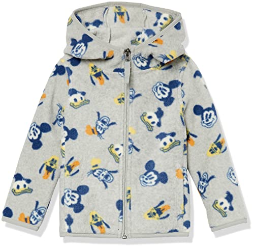 Amazon Essentials Disney | Marvel | Star Wars | Princess Mädchen Polar-Fleecejacke mit durchgehendem Reißverschluss und Kapuze, Mickey und Freunde, 2 Jahre von Amazon Essentials