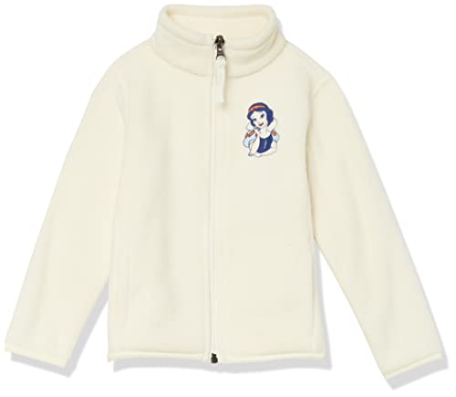 Amazon Essentials Disney | Marvel | Star Wars | Princess Mädchen Polarfleece-Jacke mit durchgehendem Reißverschluss und Stehkragen, Schneeweiß, 6-7 Jahre von Amazon Essentials