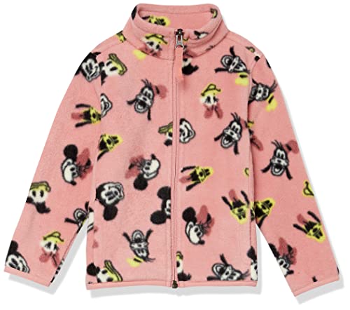 Amazon Essentials Disney | Marvel | Star Wars | Princess Mädchen Polarfleece-Jacke mit durchgehendem Reißverschluss und Stehkragen, Minnie und Freunde, 2 Jahre von Amazon Essentials