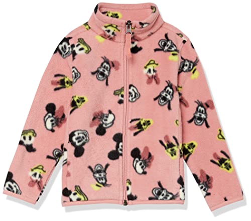 Amazon Essentials Disney | Marvel | Star Wars | Princess Mädchen Polarfleece-Jacke mit durchgehendem Reißverschluss und Stehkragen, Minnie und Freunde, 9 Jahre von Amazon Essentials