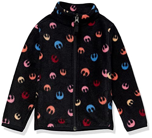 Amazon Essentials Disney | Marvel | Star Wars | Princess Mädchen Polarfleece-Jacke mit durchgehendem Reißverschluss und Stehkragen, Star Wars Rebel, 5 Jahre von Amazon Essentials