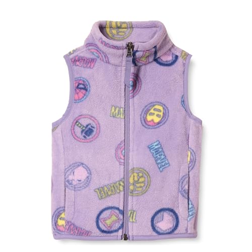 Amazon Essentials Disney | Marvel | Star Wars | Princess Mädchen Polarfleeceweste, Marvel Logo, 9 Jahre von Amazon Essentials