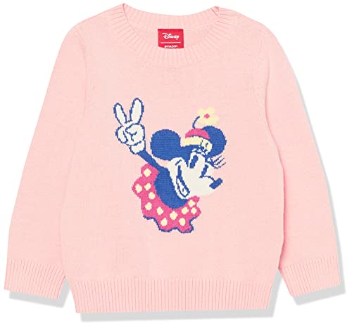 Amazon Essentials Disney | Marvel | Star Wars | Princess Mädchen Pullover mit Rundhalsausschnitt, Minnie Peace - Girls, 4 Jahre von Amazon Essentials