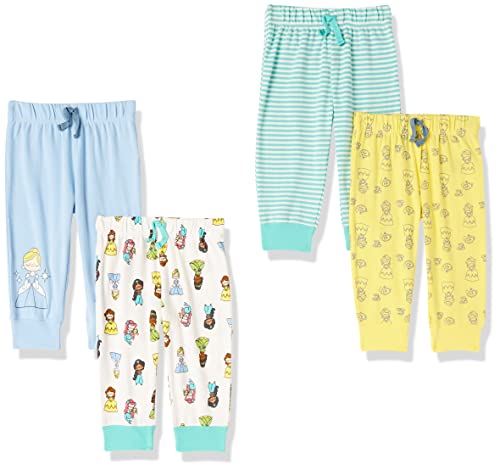 Amazon Essentials Disney | Marvel | Star Wars | Princess Baby Jungen Hose, 4er-Pack, Prinzessinnenwunsch, 0 Monate von Amazon Essentials
