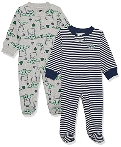 Amazon Essentials Disney | Marvel | Star Wars Unisex Baby Baumwoll-Strampler mit Fuß - Auslauffarben, 2er-Pack, 2er-pack Star Wars das Kind, Frühchen Amazon Essentials Disney | Marvel | Star Wars Unisex Baby Baumwoll-Strampler mit Fuß - Auslauffarben, 2er-Pack, 2er-pack Star Wars das Kind, Frühchen von Amazon Essentials