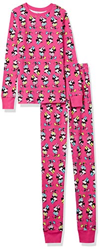 Amazon Essentials Disney Mädchen Eng anliegende Baumwoll-Schlafanzüge, Minnie Vibes - Kids, 6-7 Jahre von Amazon Essentials