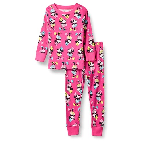 Amazon Essentials Disney Mädchen Eng anliegender Baumwoll-Schlafanzug, Minnie Vibes - Kids, 9 Jahre von Amazon Essentials