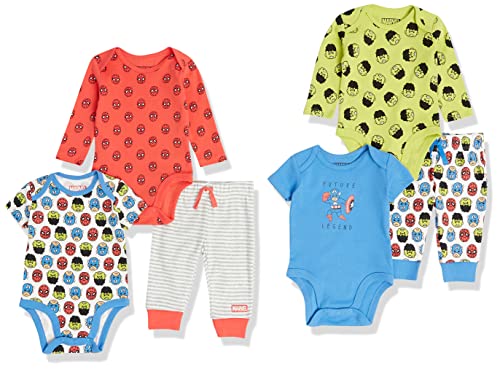 Amazon Essentials Disney | Marvel | Star Wars Unisex Baby 6-teiliges Outfit-Set, 6er-Pack, Marvel Friends, 24 Monate von Amazon Essentials