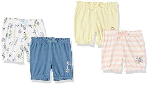 Amazon Essentials Disney | Marvel | Star Wars | Princess Baby Mädchen Pumpshorts, 4er-Pack, Alice Tea Party, 3-6 Monate von Amazon Essentials