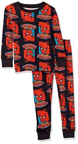 Amazon Essentials Marvel Jungen Eng anliegende Schlafanzug-Sets, Marvel Spiderman, 6-7 Jahre von Amazon Essentials