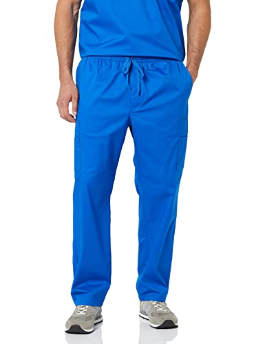 Amazon Essentials Herren Scrub-Hose mit elastischem Kordelzug an der Taille, Blau, L von Amazon Essentials