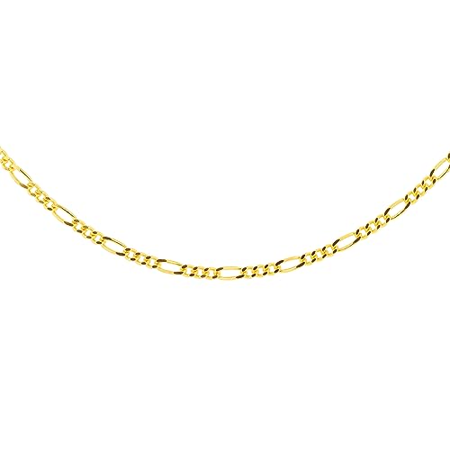 Amazon Essentials Vergoldete Figarokette aus Sterlingsilber, 46 cm von Amazon Essentials