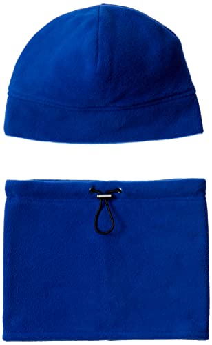 Amazon Essentials Fleece Hat and Gaiter Set Mütze, Königsblau, Einheitsgröße von Amazon Essentials